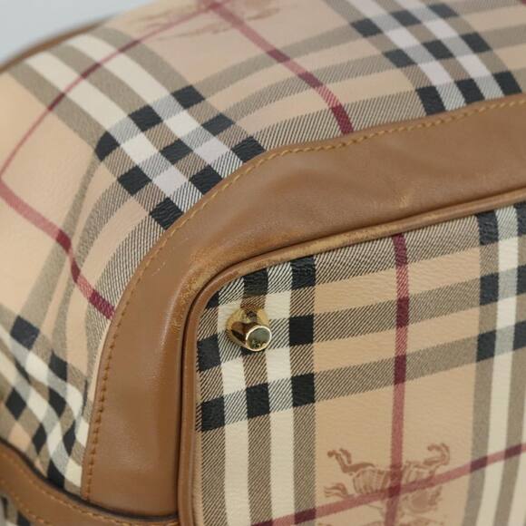 Burberry Nova Check Tote Bag Pvc Leather Beige - Picture 16 of 16